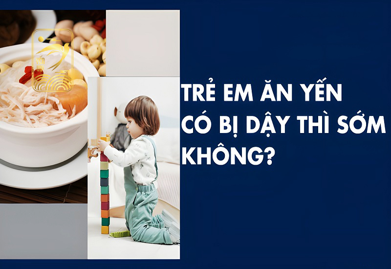 Trẻ em ăn yến có bị dậy thì sớm không