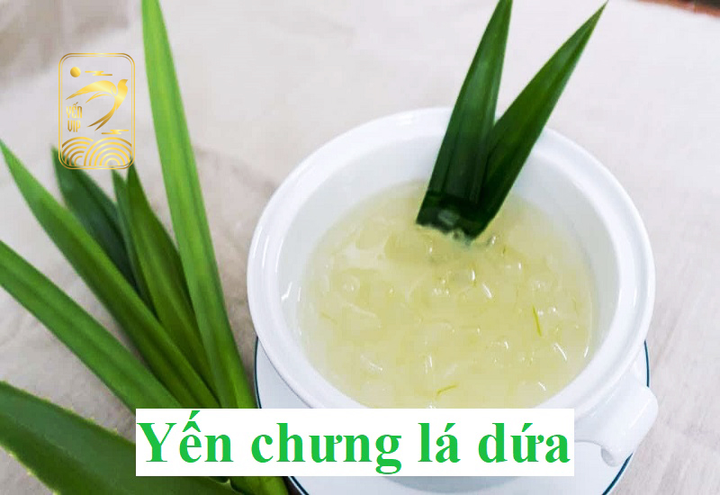 Cách làm yến chưng lá dứa